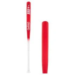 BamBooBat Bamboo Wood ASA Slow Pitch Softball Bat: HNBR34S White/Red