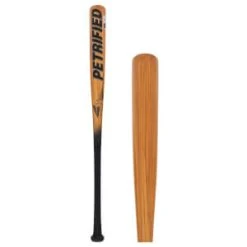 BamBooBat Petrified Hickory/Bamboo Youth Wood Baseball Bat: HBBGY-PET