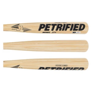 BamBooBat Petrified Hickory/Bamboo Composite Wood Baseball Bat: PET-HGBN271LG - Image 2