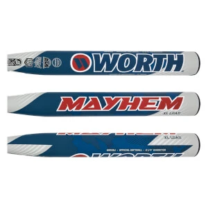 Worth Mayhem 13" XL Dual Stamp Slow Pitch Softball Bat: WM13L1 - Image 2