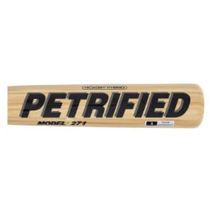 BamBooBat Petrified Hickory/Bamboo Composite Wood Baseball Bat: PET-HGBN271LG - Image 4