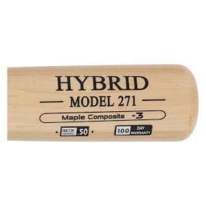 BamBooBat Maple/Bamboo Composite Wood BBCOR Baseball Bat: HBBN271-HY 6 BamBooBat Maple/Bamboo Composite Wood BBCOR Baseball Bat: HBBN271-HY - Image 4